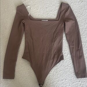 Aritzia Babaton Taupe Bodysuit size small